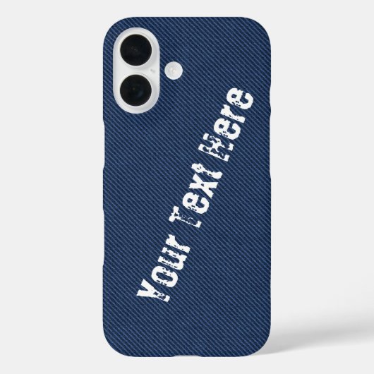 Imitate Blue Jeans Ihr Textname Case-Mate iPhone Hülle (Rückseite)