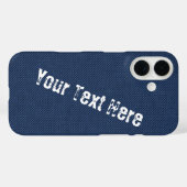 Imitate Blue Jeans Ihr Textname Case-Mate iPhone Hülle (Rückseite (Horizontal))
