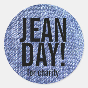 Imitate Blue Jeans Lässig Day Stickers