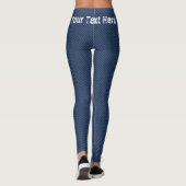 Imitate Blue Jeans Leggings mit Ihrem Text (Rückseite)