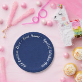 Imitate Blue Jeans Paper-Teller mit benutzerdefini Pappteller (Party)