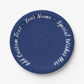 Imitate Blue Jeans Paper-Teller mit benutzerdefini Pappteller (Vorderseite)