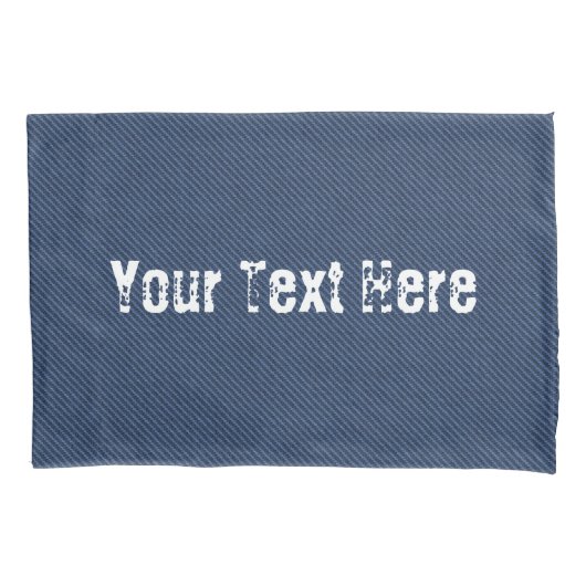 Imitate Blue Jeans Pillow Case mit benutzerdefinie Kissenbezug (Vorderseite)
