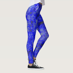 Imitate Blue Marbling Leggings