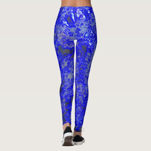 Imitate Blue Marbling Leggings (Rückseite)
