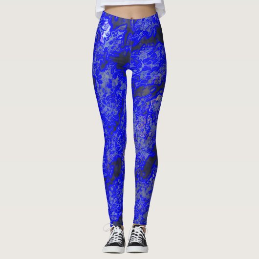 Imitate Blue Marbling Leggings (Vorderseite)