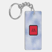 Imitate Blue Suede Writer Acrylic Schlüsselanhänge Schlüsselanhänger (Vorderseite links)
