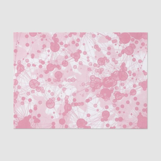 Imitate - Blumenmuster-Gewebe - Hübsch rosa Seidenpapier (Vorderseite)