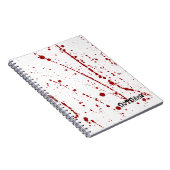 Imitate Blutfleckige Blutspatter Notizblock (Rechte Seite)