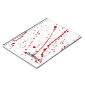 Imitate Blutfleckige Blutspatter Notizblock (Linke Seite)