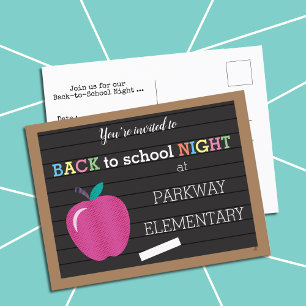 Imitate Briefkarte Zurück-zur-Schule Nachtkarte Postkarte