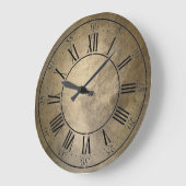 Imitate Bronze-Metallwanduhr Große Wanduhr (Winkel)