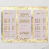 Imitate Broschüre Goldfolie Lotus (Rückseite)