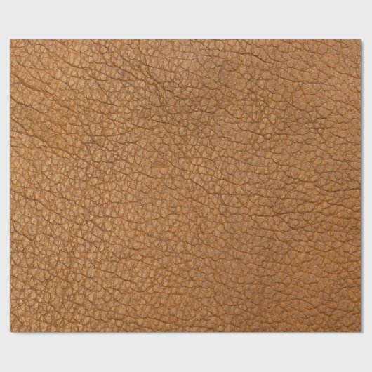 Imitate Brown Animal Leather Print Geschenkpapier (Flach)