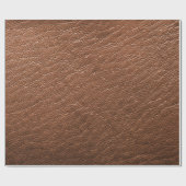 Imitate Brown Animal Leather Print Geschenkpapier (Flach)