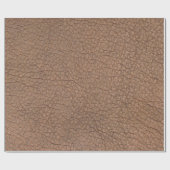 Imitate Brown Animal Leather Print Geschenkpapier (Flach)