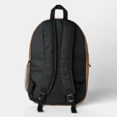 Imitate Brown Leather Bedruckter Rucksack (Rückseite)