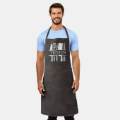 Imitate Brown Leather Koch Grill Grill Smoking Schürze (Getragen)