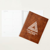 Imitate Brown Leather Modern Business Logo Planer (Anzeige)
