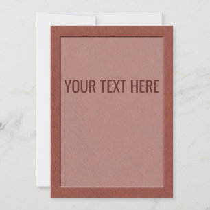 Imitate Brown Leather Textur Ankündigung