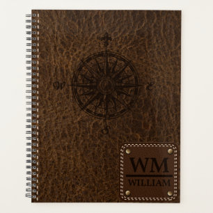 Imitate Brown Leather Texture Planner Planer