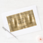 Imitate Brushed Gold Foil Kosmetik Flasche Etikett Rechteckiger Aufkleber (Umschlag)