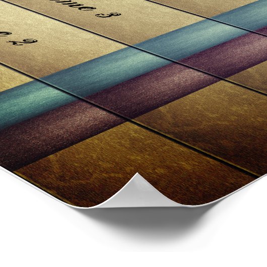 Imitate Buchstäbchen Poster (Ecke)