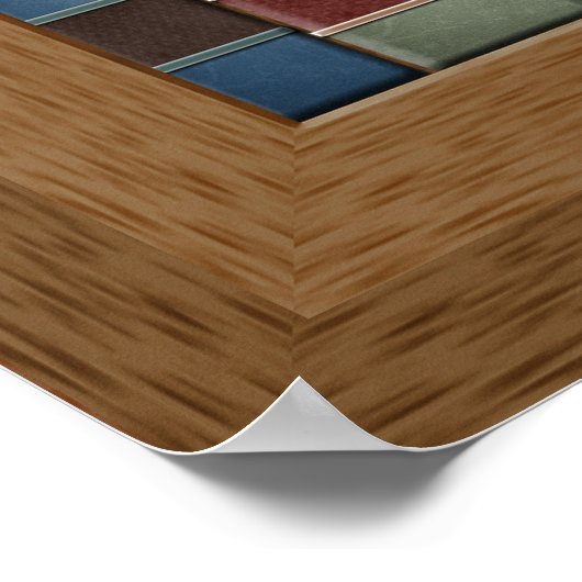 Imitate Buchstäbchen-Unterschlupf Poster (Ecke)