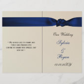 IMITATE bugen Hochzeitsprogramme (Vorderseite)