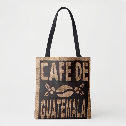 IMITATE BURLAP KAFFEE BAG PURSE TASCHE (Vorderseite)