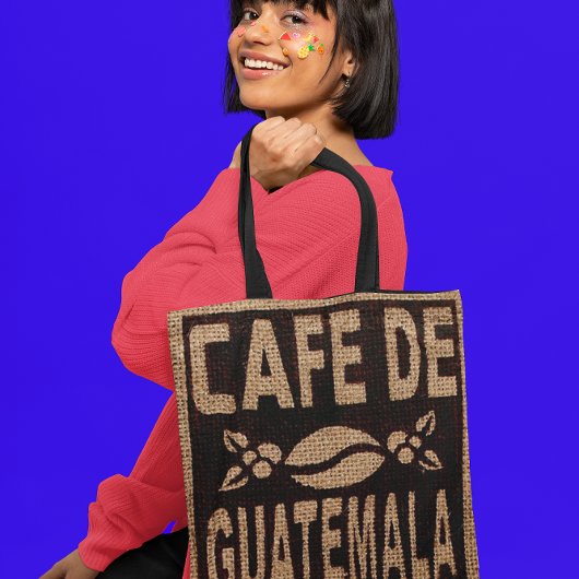 IMITATE BURLAP KAFFEE BAG PURSE TASCHE