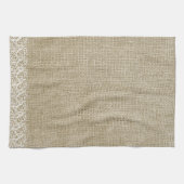 Imitate Burlap und Lace Handtuch (Horizontal)