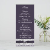 IMITATE, Burlhosen, rustikale Hochzeitsmenükarten Menükarte (Stehend Vorderseite)