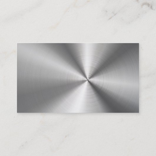 Imitate Business Card aus rostfreiem Stahl Visitenkarte (Rückseite)