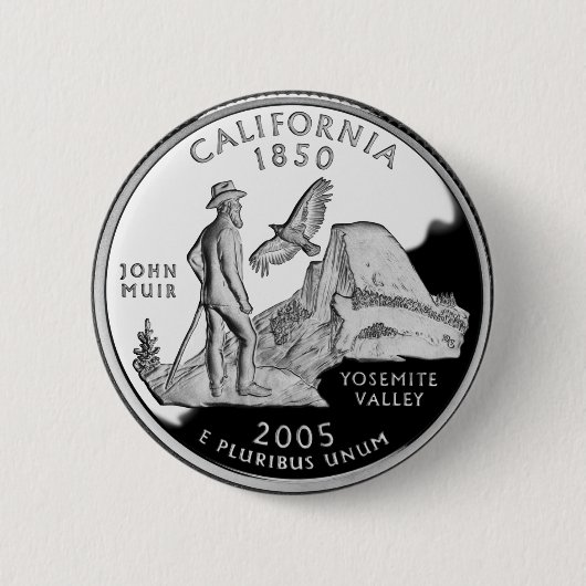 Imitate California Staat Quarter Yosemite Valle Mu Button (Vorderseite)