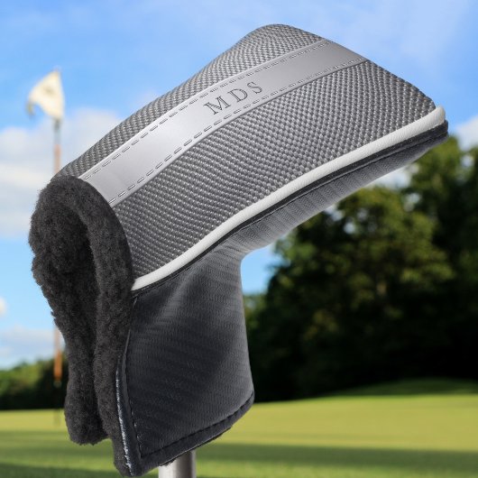 Imitate Carbon Fibre Monogram Golf Putter Kopfbede Golf Headcover