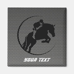 Imitate Carbon Fibre Reittier Magnet