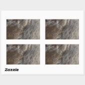 Imitate Cat Fur Look Rechteckiger Aufkleber (Blatt)