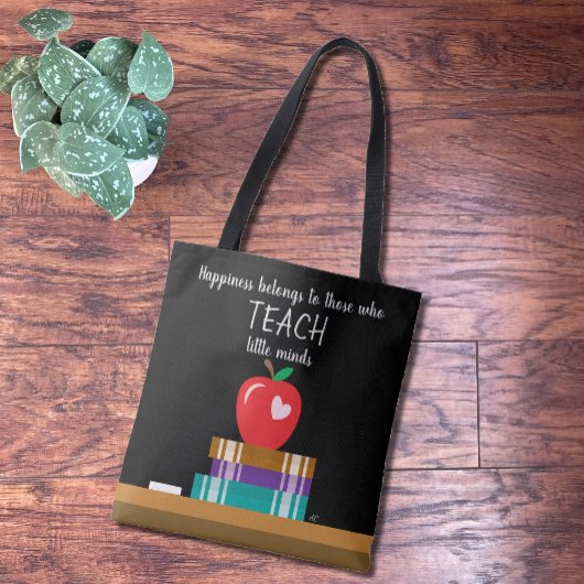 Imitate Chalkboard Lehrerin Tote Tasche mit Zitat