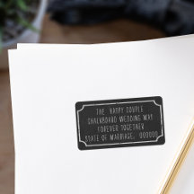 Imitate Chalkboard Style Address Labels