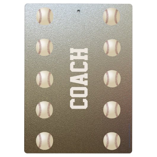 Imitate Chrome, Baseball Coach Danke, Name, Klemmbrett (Rückseite)