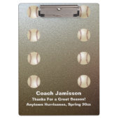 Imitate Chrome, Baseball Coach Danke, Name, Klemmbrett (Vorderseite)