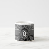 Imitate Chrome Mini Box Design & Monogram Espressotasse (Vorderseite)