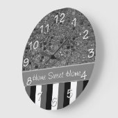 Imitate Chrome Mini Box Hintergrundvorlage Große Wanduhr (Winkel)