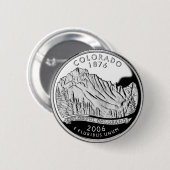 Imitate Colorado Staat Quarter Rocky Mountains Bäu Button (Vorne & Hinten)