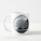 Imitate Connecticut Staat Quarter Charterbaum Kaffeetasse (Links)