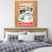 Imitate Cork Custom Foto Collage Vision Board Leinwanddruck (Insitu (Schlafzimmer))