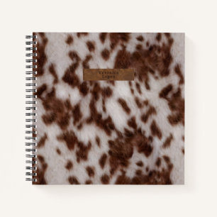 Imitate Cowhide & Leather Animal Print Gepunktet Notizblock