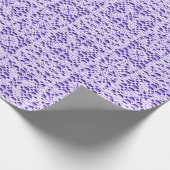 Imitate Crochet Mauve Geschenkpapier (Ecke)
