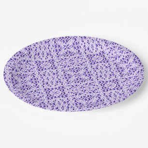 Imitate Crochet Mauve Pappteller